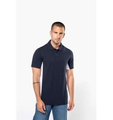FLAG - SHORT-SLEEVED TWO-TONE POLO SHIRT