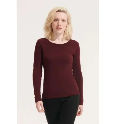 SOL'S MAJESTIC - WOMEN'S ROUND COLLAR LONG SLEEVE T-SHIRT