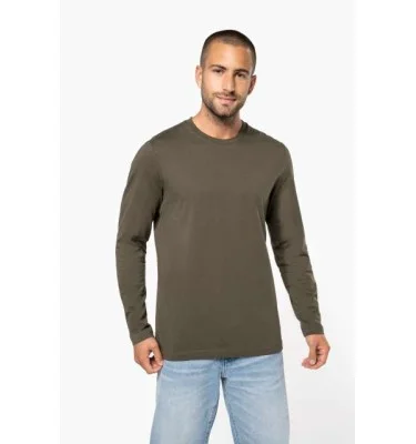 MEN'S LONG-SLEEVED CREW NECK T-SHIRT