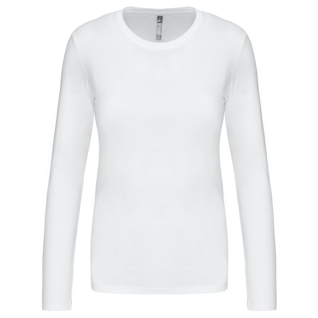 LADIES' LONG-SLEEVED CREW NECK T-SHIRT