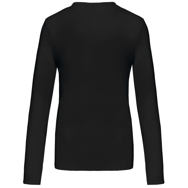 LADIES' LONG-SLEEVED CREW NECK T-SHIRT