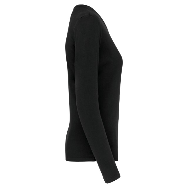 LADIES' LONG-SLEEVED CREW NECK T-SHIRT