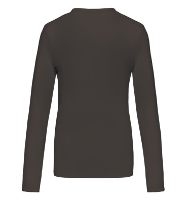 LADIES' LONG-SLEEVED CREW NECK T-SHIRT