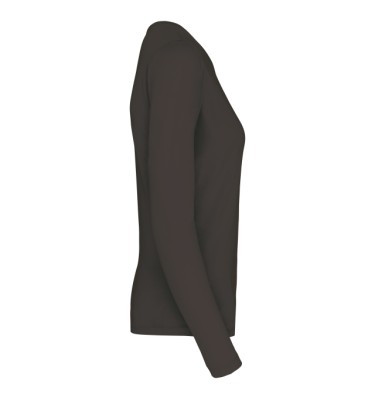 LADIES' LONG-SLEEVED CREW NECK T-SHIRT