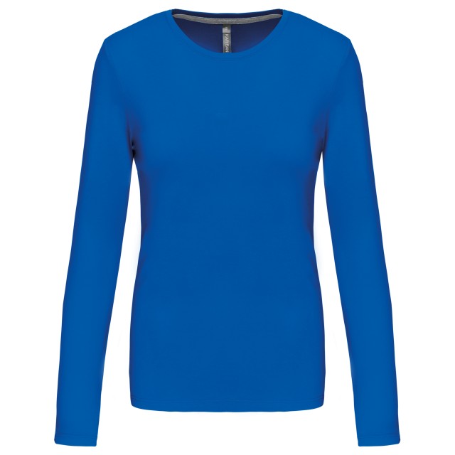 LADIES' LONG-SLEEVED CREW NECK T-SHIRT