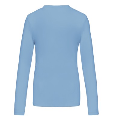 LADIES' LONG-SLEEVED CREW NECK T-SHIRT