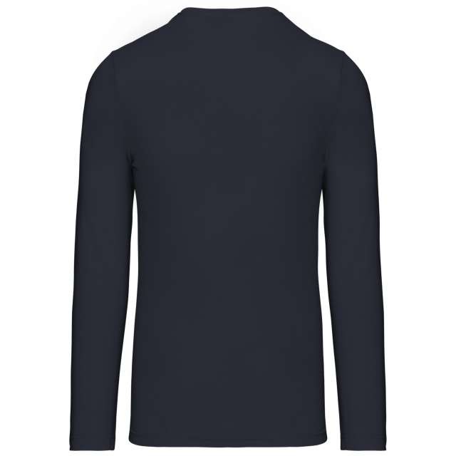 MEN'S LONG-SLEEVED V-NECK T-SHIRT