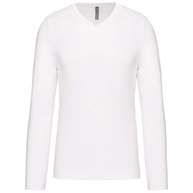 MEN'S LONG-SLEEVED V-NECK T-SHIRT
