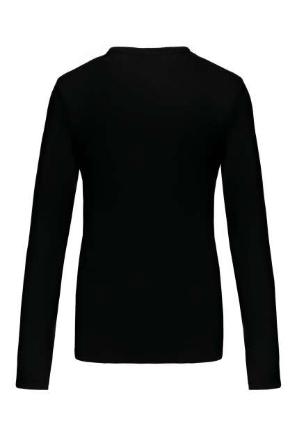 LADIES' LONG-SLEEVED V-NECK T-SHIRT