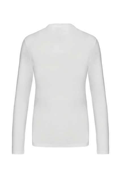 LADIES' LONG-SLEEVED V-NECK T-SHIRT