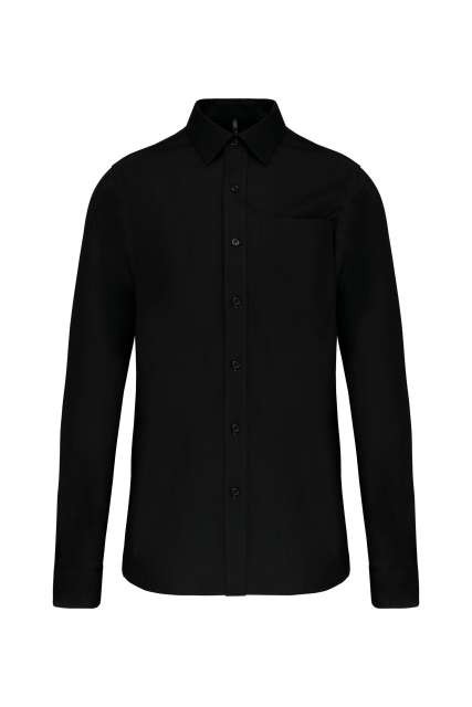 MEN'S LONG-SLEEVED COTTON POPLIN SHIRT