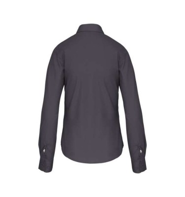 LADIES' LONG-SLEEVED COTTON POPLIN SHIRT