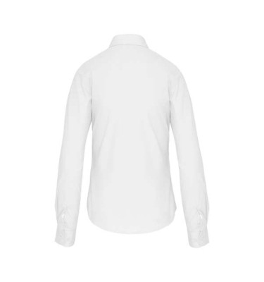 LADIES' LONG-SLEEVED COTTON POPLIN SHIRT