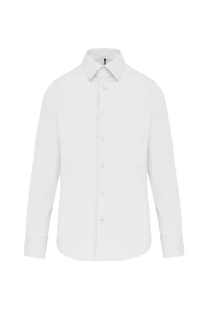 LONG-SLEEVED COTTON/ELASTANE SHIRT