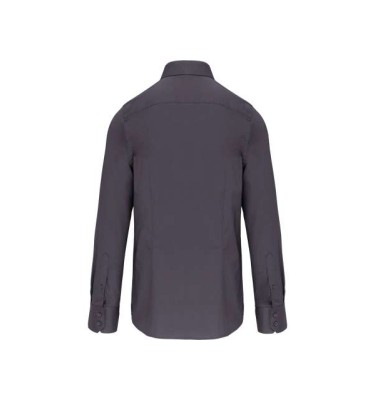 LONG-SLEEVED COTTON/ELASTANE SHIRT