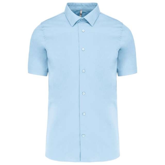 SHORT-SLEEVED COTTON/ELASTANE SHIRT