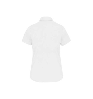 LADIES' SHORT-SLEEVED COTTON/ELASTANE SHIRT