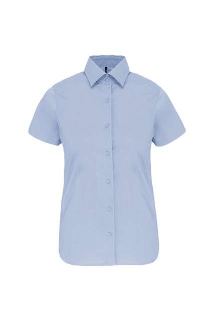 LADIES' SHORT-SLEEVED COTTON/ELASTANE SHIRT