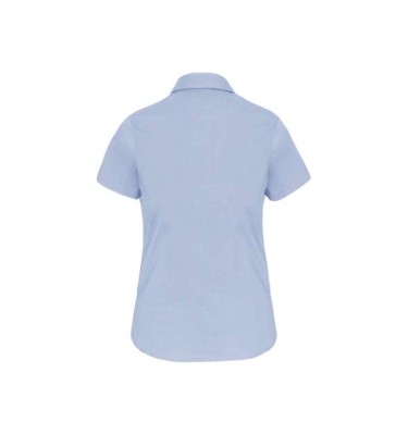 LADIES' SHORT-SLEEVED COTTON/ELASTANE SHIRT