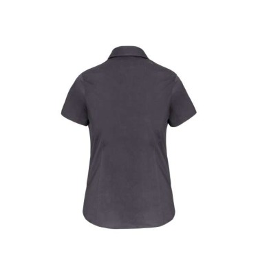 LADIES' SHORT-SLEEVED COTTON/ELASTANE SHIRT