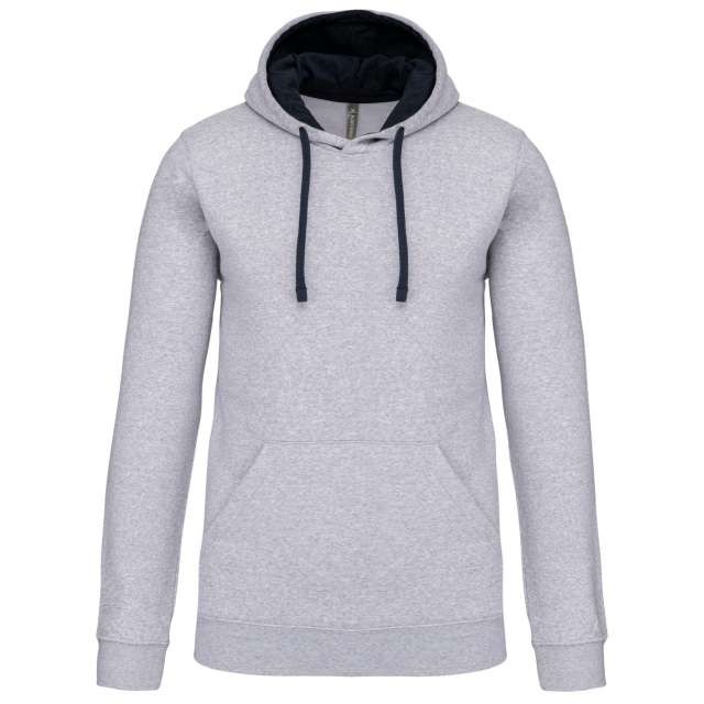 MEN'S CONTRAST HOODED SWEATSHIRT
