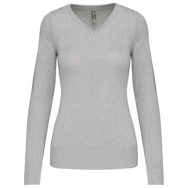 LADIES' V-NECK JUMPER