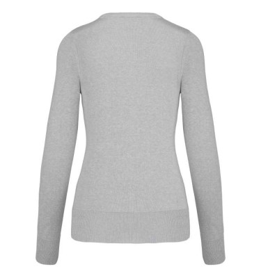 LADIES' V-NECK JUMPER