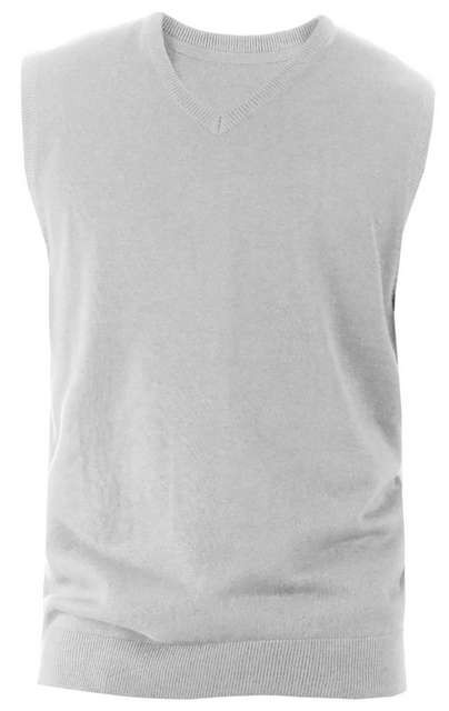 MEN'S SLEEVELESS V-NECK JUMPER