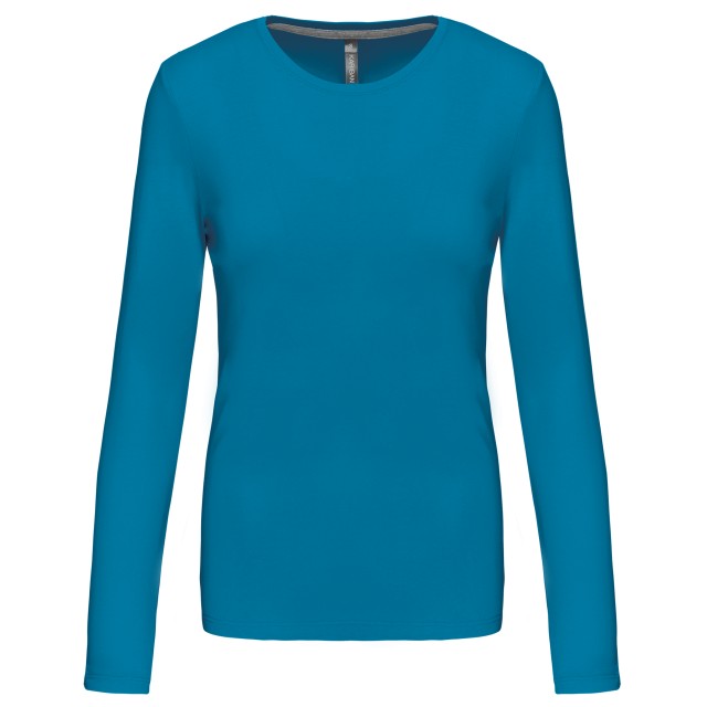 LADIES' LONG-SLEEVED CREW NECK T-SHIRT