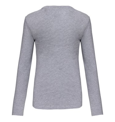 LADIES' LONG-SLEEVED CREW NECK T-SHIRT
