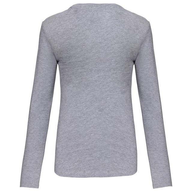 LADIES' LONG-SLEEVED CREW NECK T-SHIRT