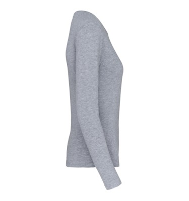 LADIES' LONG-SLEEVED CREW NECK T-SHIRT