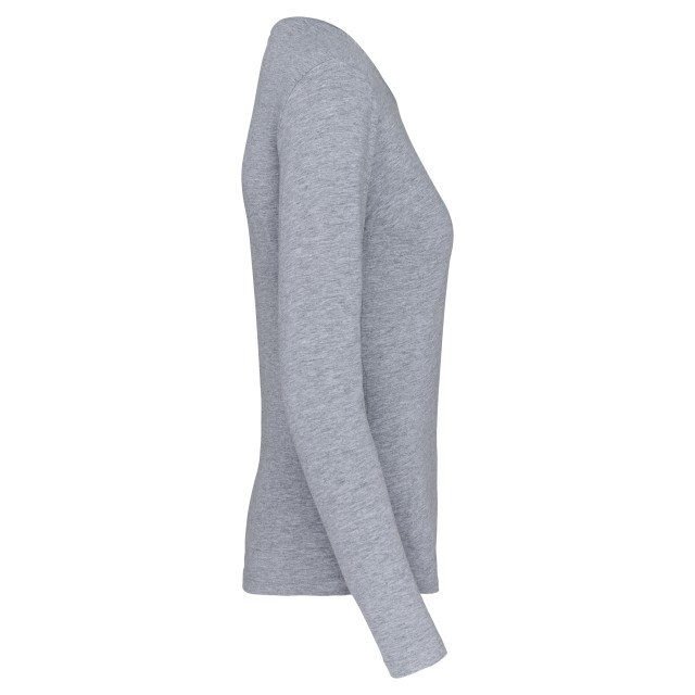 LADIES' LONG-SLEEVED CREW NECK T-SHIRT