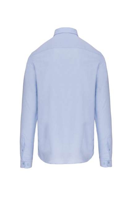 LONG-SLEEVED WASHED OXFORD COTTON SHIRT