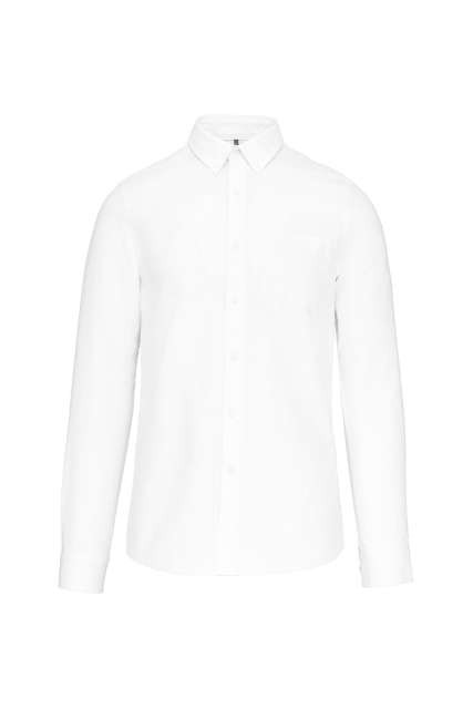 LONG-SLEEVED WASHED OXFORD COTTON SHIRT