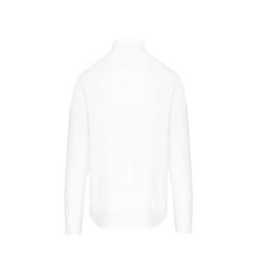 LONG-SLEEVED WASHED OXFORD COTTON SHIRT