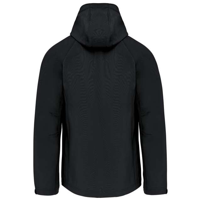 MEN'S DETACHABLE HOODED SOFTSHELL JACKET