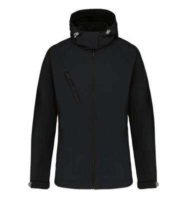 LADIES' DETACHABLE HOODED SOFTSHELL JACKET