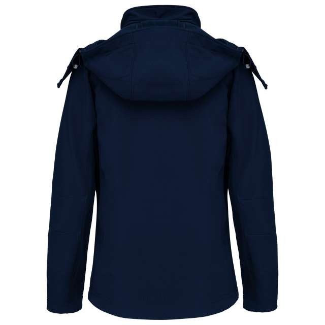 LADIES' DETACHABLE HOODED SOFTSHELL JACKET