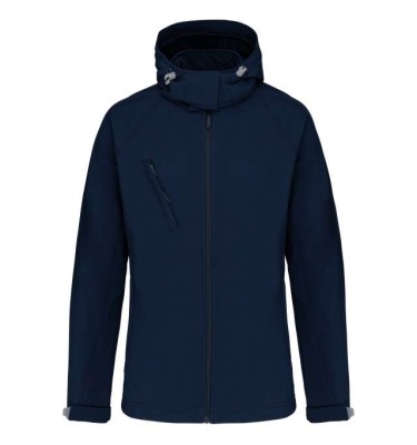 LADIES' DETACHABLE HOODED SOFTSHELL JACKET
