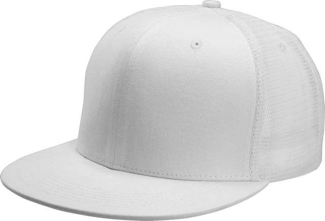TRUCKER FLAT PEAK CAP - 6 PANELS