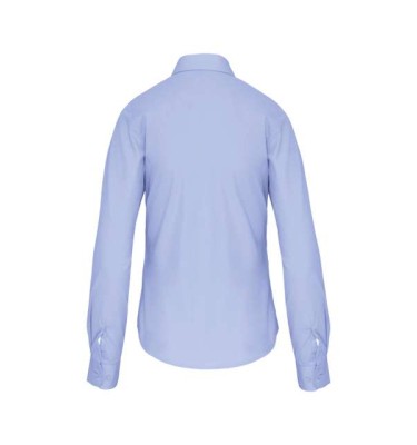 LADIES' LONG-SLEEVED COTTON POPLIN SHIRT