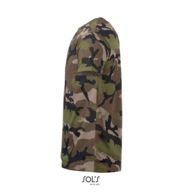 SOL'S CAMO MEN - ROUND COLLAR T-SHIRT