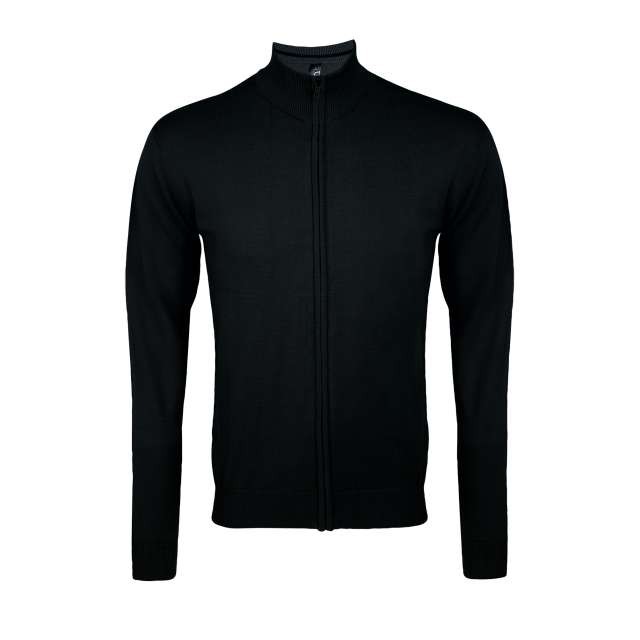 SOL'S GORDON MEN ZIPPED KNITTED CARDIGAN
