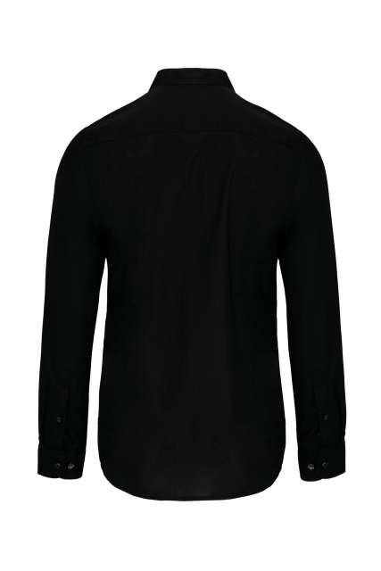 MEN'S LONG-SLEEVED MANDARIN COLLAR SHIRT