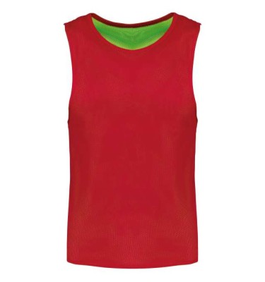 Sporty red/fluorescent green