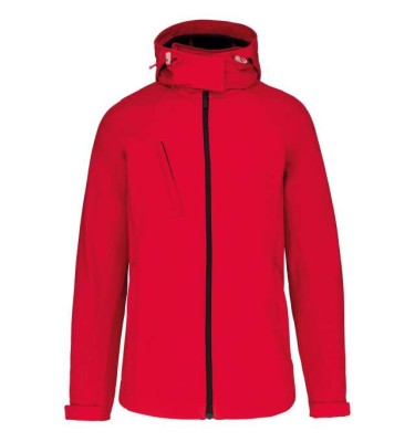 LADIES' DETACHABLE HOODED SOFTSHELL JACKET