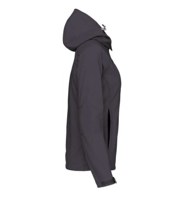 LADIES' DETACHABLE HOODED SOFTSHELL JACKET