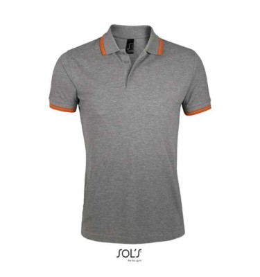 Grey melange/orange
