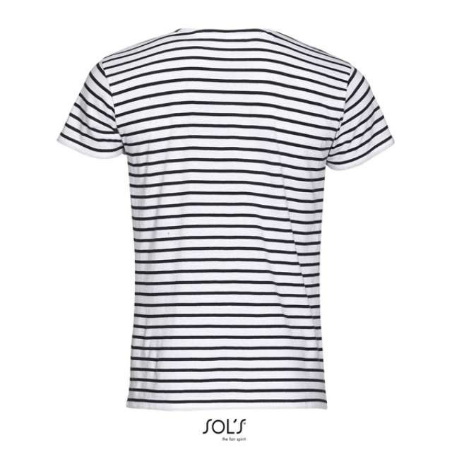 SOL'S MILES MEN - ROUND NECK STRIPED T-SHIRT